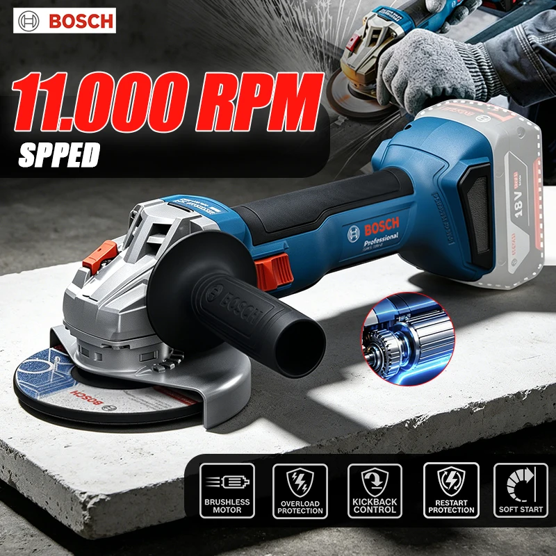 Power Tools Grinder - Бесщеточная угловая шлифмашина BOSCH GWS 18V-8,
