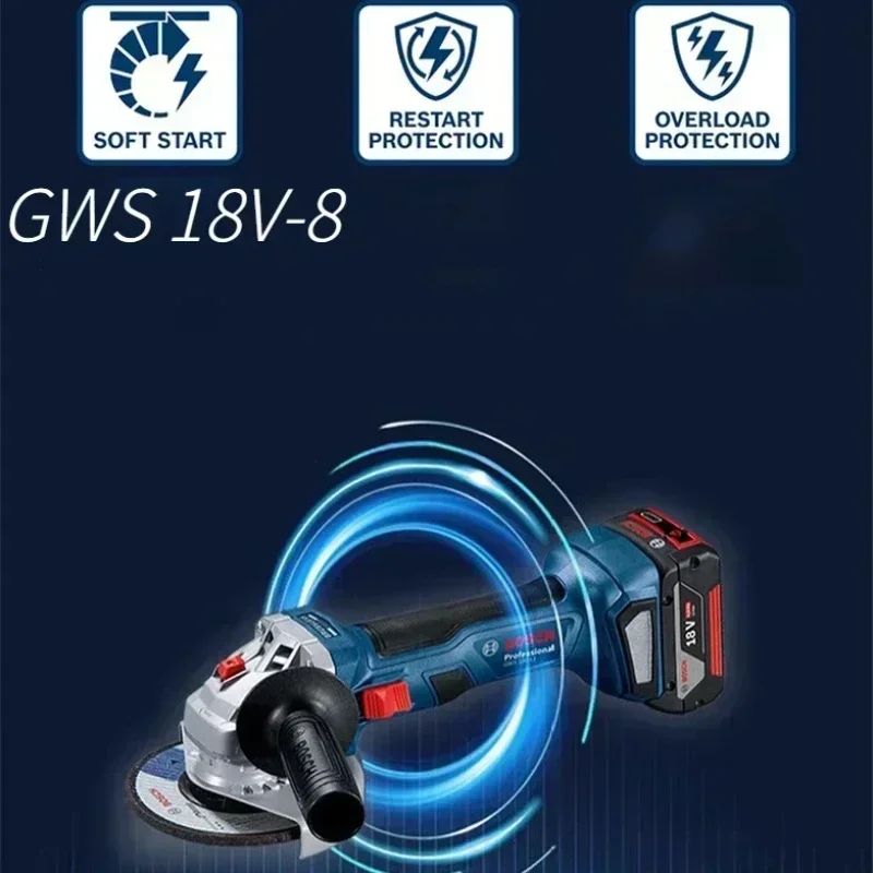 Power Tools Grinder - Бесщеточная угловая шлифмашина Bosch GWS 18V-8