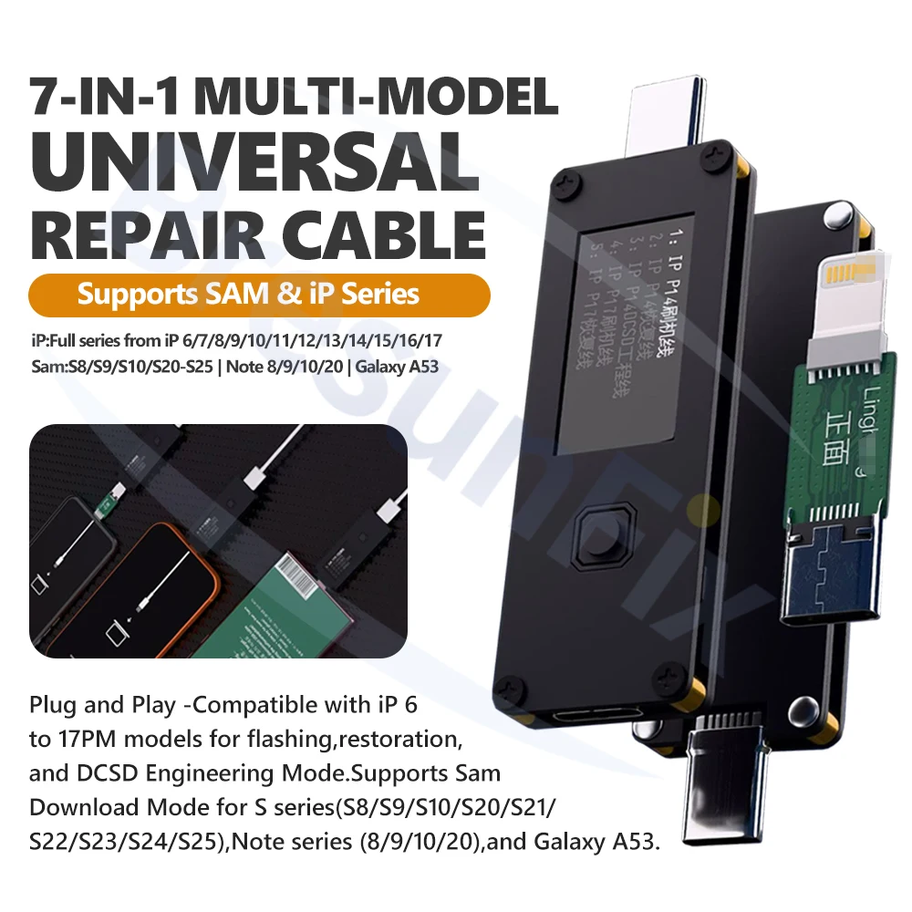 Power Tools Download - Универсальный кабель для ремонта iPhone 6-17PM