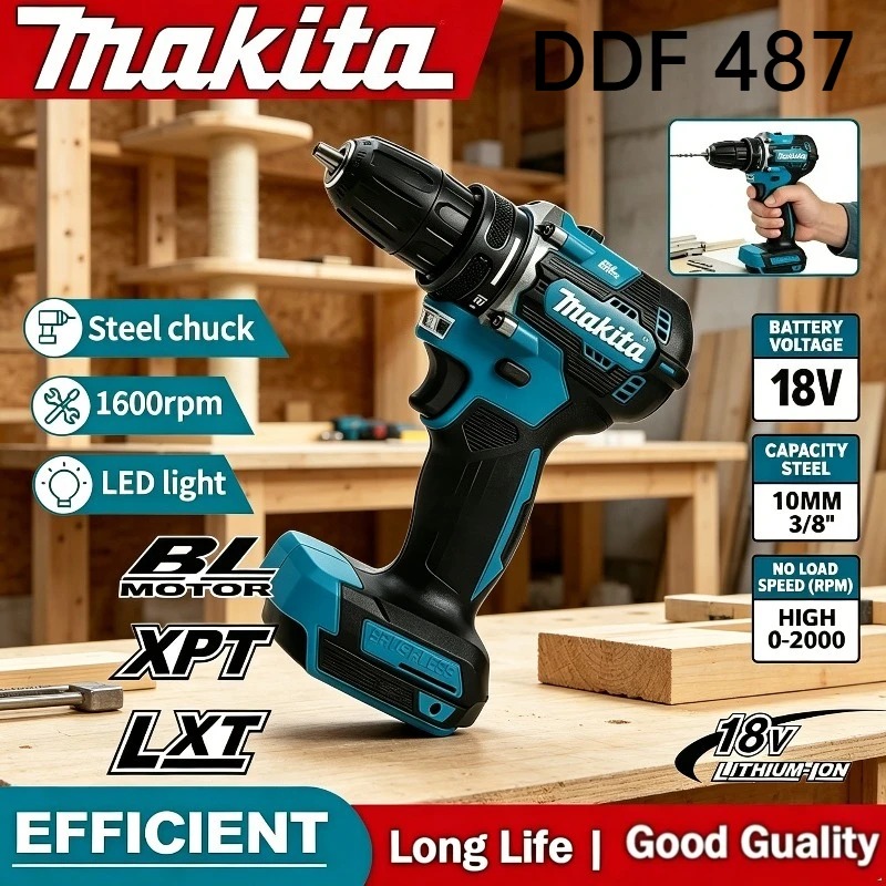 Бесщеточная аккумуляторная дре – обзор и цена Makita Drill Ddf484