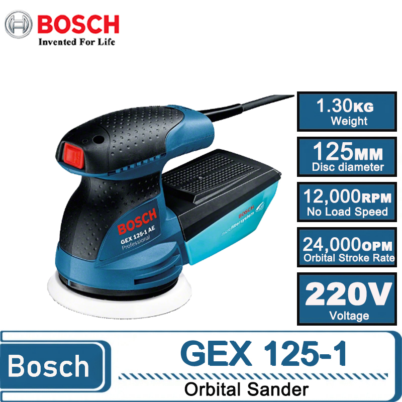 BOSCH GEX 125-1AE 220В Эксцент – обзор и цена Power Tools Grinder